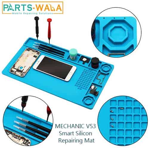 Mechanic V53 Mobile Phone Motherboard Maintenance Blue High Temperature  Resistant Work Mat – Parts Wala