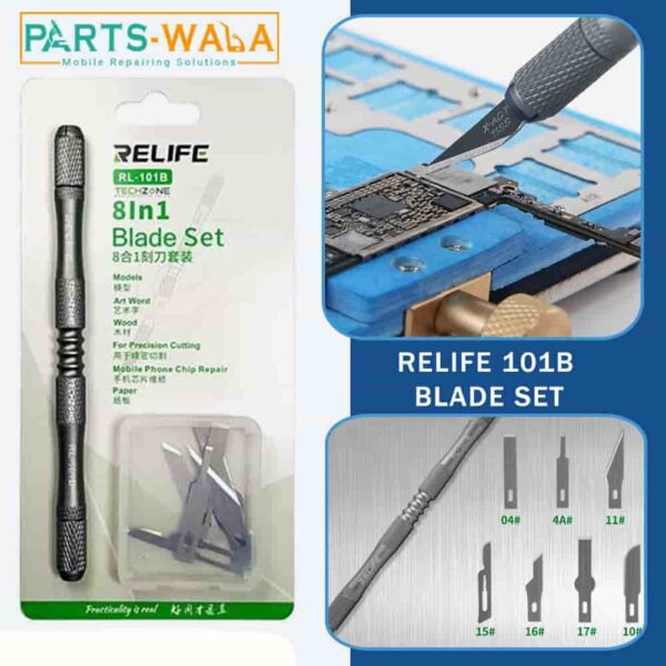 RELIFE RL-101B 8-in-1 knife Set For Mobile Phone Mainboard BGA PCB Chip IC Repair