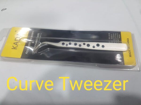 Kada Professional Precision Stainless Steel Curve Tweezer For Mobile Repairing