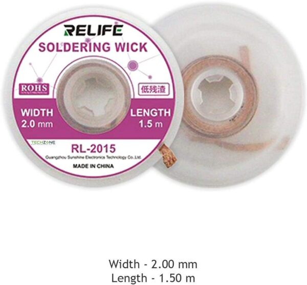 Relife Desoldering Wick RL-2015 (1.5m Long - 2.0mm Wide)