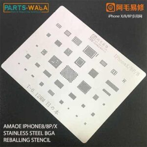 AMAOE IPHONE8/8P/X STAINLESS STEEL BGA REBALLING STENCIL 