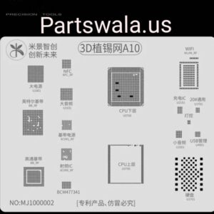 Mijing 3D Reball Stencil For iPhone A11/8/8p/x