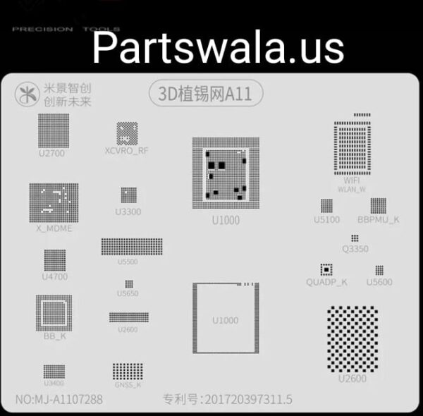 Mijing 3D Reball Stencil For iPhone A12-1/XS/XR