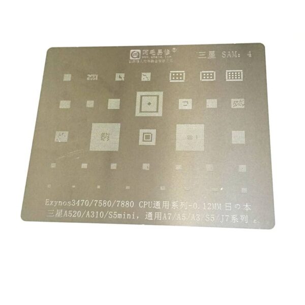 STENCIL FOR  SAMSUNG A520/A310/S5 MINI/A7/A5/A3/J7  SAM4 - Image 2
