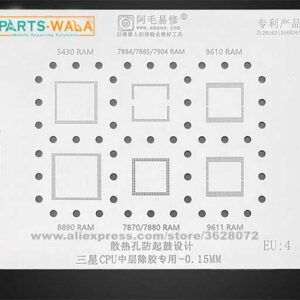 Amaoe EU4 BGA Stencil For Samsung Exynos 9610 9611 7870 8890 RAM CPU IC