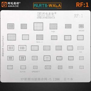 Amaoe RF 1 reballing stencil for Xiaomi Redmi 9 Note9 IC PM6350 PM4250 SM7225 MT6769V MT6358vw/PM7250B/WCN3991/77040/78190