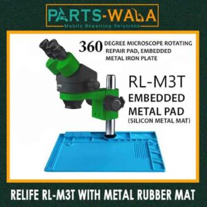 RELIFE RL-M3T Trinocular Stereo Microscope With S-190 Microscope Fixed Base Platform Pad