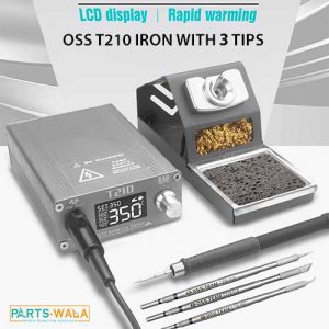 OSS T210 Rework Soldering Station With 3 Soldering Bits