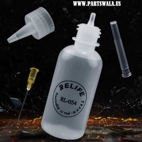 Relife RL-054 50ml Needle Tip Liquid Flux Alcohol Plastic Bottle - Image 2