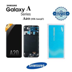 Samsung Galaxy A20 LCD Panel with Frame (SM-A205F)