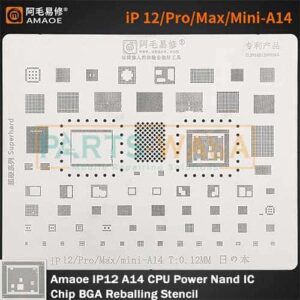 Amaoe IP12 A14 CPU Power Nand IC Chip BGA Reballing Stencil