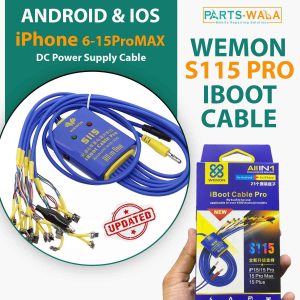 Iboot Cable S115 Pro For iPhone 6-15ProMAX Android Motherboard DC Power Supply Cable