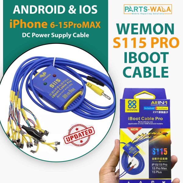 Iboot Cable S115 Pro For iPhone 6-15ProMAX Android Motherboard DC Power Supply Cable