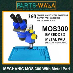 MECHANIC MOS 300 trinocular Stereo Microscope With S-190 Microscope Fixed Base Platform Pad