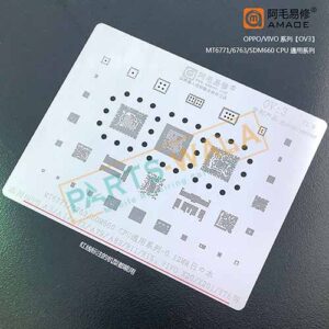Amaoe OV3 BGA Reballing Stencil For OPPO A3 A1 A73 A79 A83 R11 R15 MT6771/MT6763/SDM660 ViVo X20 X20i Y75 CPU EMMC Power Chip IC
