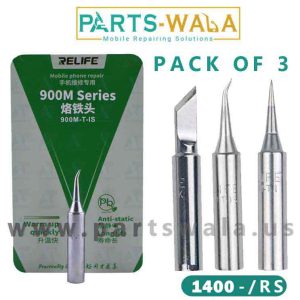RELIFE 900M Series Universal Special Soldering Iron Tipset Pack of 3 for Phone Repair