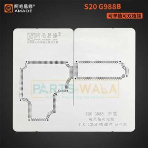 Amaoe BGA Reballing Stencil for Samsung S20 G988B/BR Motherboard Soldering Tin planting platform phone repair tools