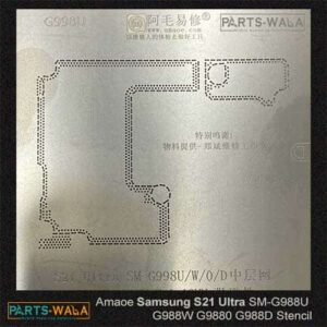 AMAOE Samsung S21 Ultra Middle Layer Reballing Stencil Template For Samsung S21 Ultra SM-G988U G988W G9880 G988D 