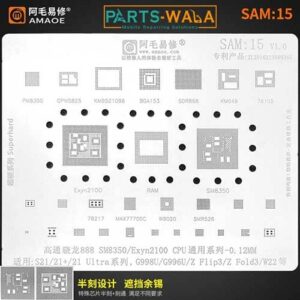 Amaoe SAM 15 Rework Repair BGA Reballing Stencil for Samsung Galaxy S21 Series