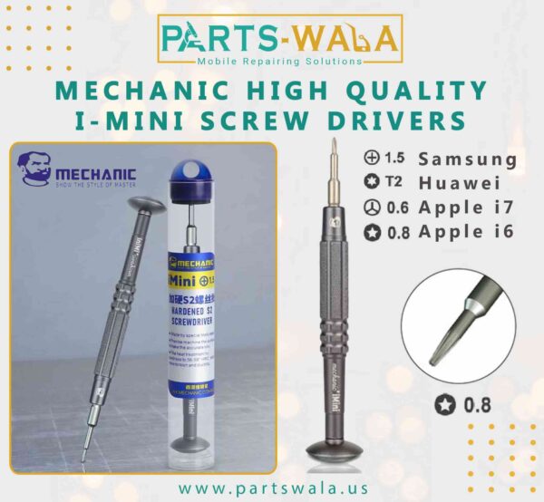 MECHANIC iMini Precision Magnetic 0.8 Screwdriver Tool for Mobile Phone Repair