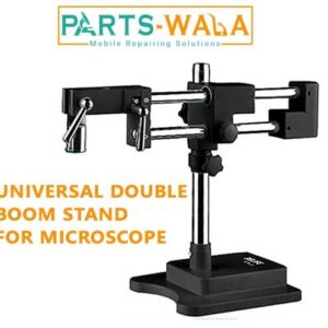 Universal Double Boom Lab Industrial Zoom Trinocular Stereo Microscope Holder Bracket Arm Stand