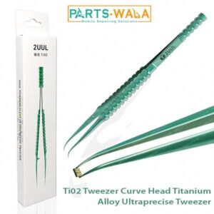 Ti02 2UUL Tweezer Curve Head Titanium Alloy Ultraprecise Tweezer For Micro-Soldering