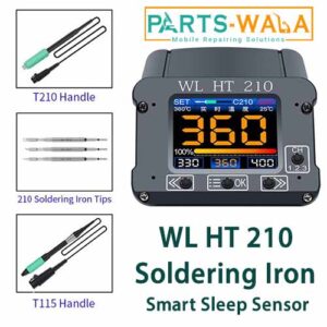 WL HT 210 Intelligent Soldering Station 2S Fast Heating Smart Sleep Sensor Electric Soldering Iron Station with 3 Tip