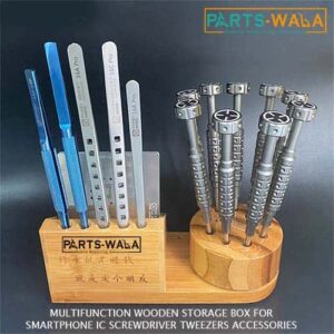 Multifunction wooden Storage Box M62 for Smartphone IC Screwdriver Tweezers Accessories
