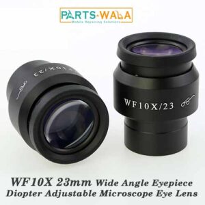 Stereo Microscope WF10X 23mm 3D Wide Angle Eyepiece Diopter Adjustable Microscope Eye Lens