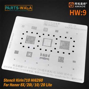Amaoe HW9 BGA Reballing Stencil Kirin710 Hi6260 For Honor 8X/20i/10/20 Lite