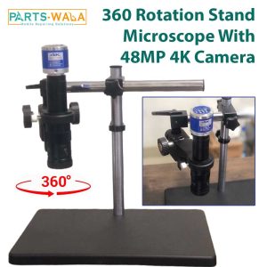 48 Mega pixel 4k Camera 360 Rotation Stand Digital Microscope For Mobile Repairing
