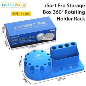 Te-193 iSort Pro Storage Box 360° Rotating Holder Aluminum Alloy Mounting Rack For Screwdriver Tweezer Phone Repair Parts