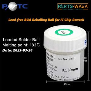 250K PMTC Lead Free Solder Balls  0.55mm Lead-free BGA Reballing Ball for IC Chip Rework