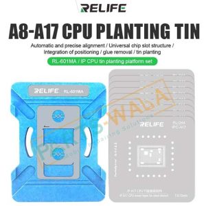 Relife RL-601MA A8 - A17 10 in 1 universal Motherboard cpu stencil platform for Iphone