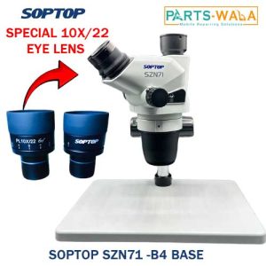 SOPTOP SZN71 B4 Base Trinocular Co-visual Microscope 6.7-45 Continuous Zoom for Mobile Phone Repair