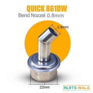 0.8mm Curved Nozzle For Quick 861dw and 861pro Heatgun
