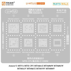 Amaoe U-MTU5 MTK CPU Centralized BGA Reballing Stencil for MTK