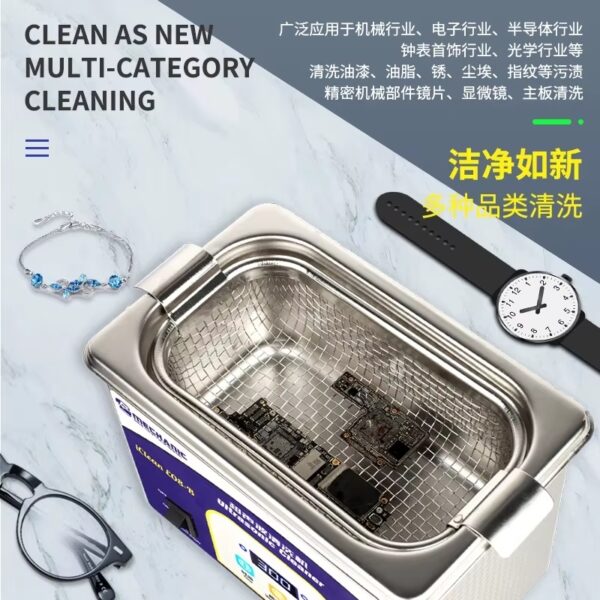 Mechanic iClean E08-B Large Capacity LED Digital Display Automatic Ultrasonic Cleaner - Image 2