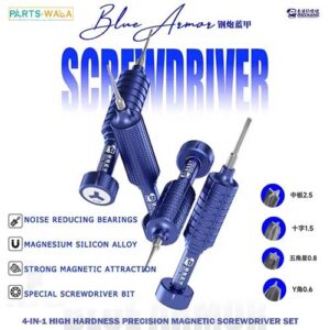 Mechanic Blue Armor 4-in-1 High Hardness Precision Magnetic Screwdriver Set