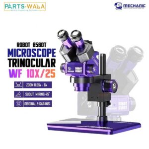 Mechanic Robot 6560T 6.5-60X Trinocular Microscope with Aluminum Alloy Big Base