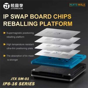 JTX SM-01 Swap Board Chips BGA Reballing Stencil Platform Set for iPhone 8 to 16Pro Max